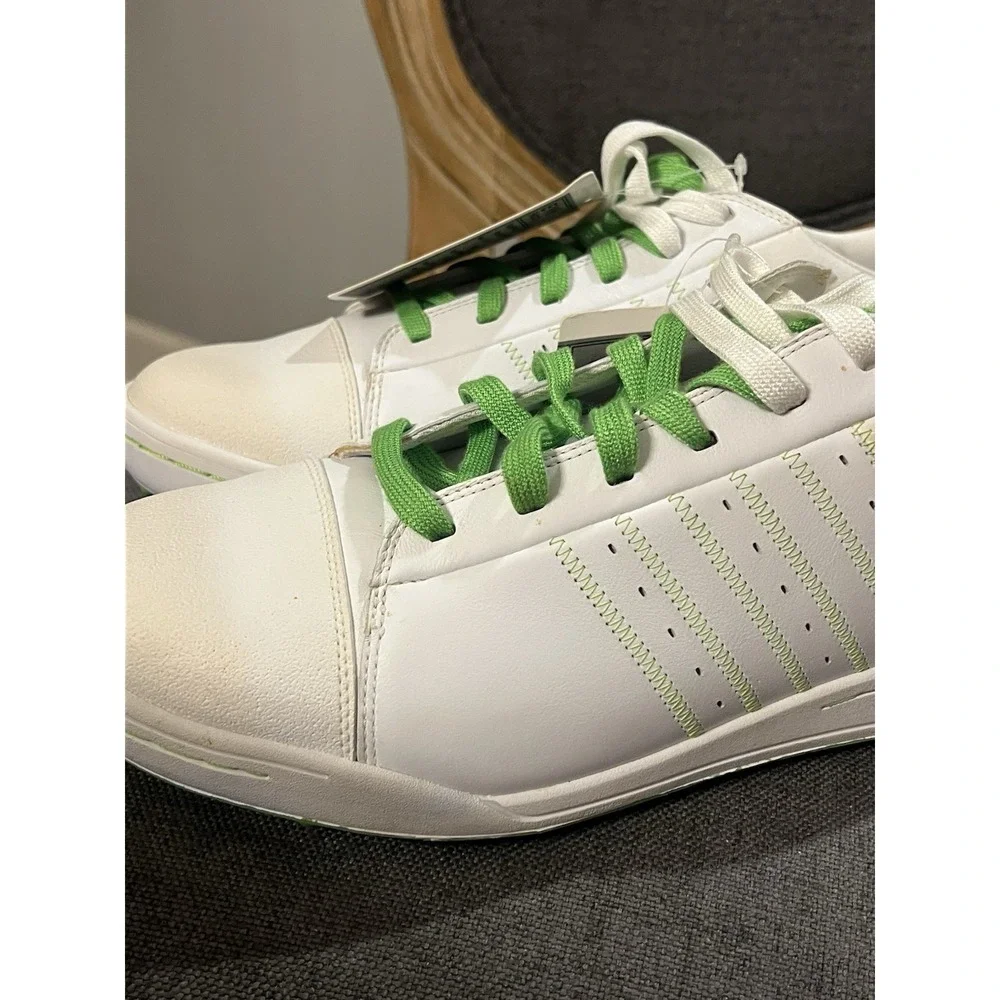 Adidas Street Sample Golf Shoes Sneakers Mens‎ Sz 12.5 Shoes Green White RARE